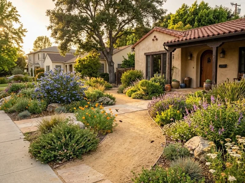 Front-yard drought conversion in Madison Heights, Pasadena