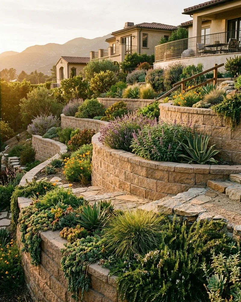 Retaining Walls & Hillside